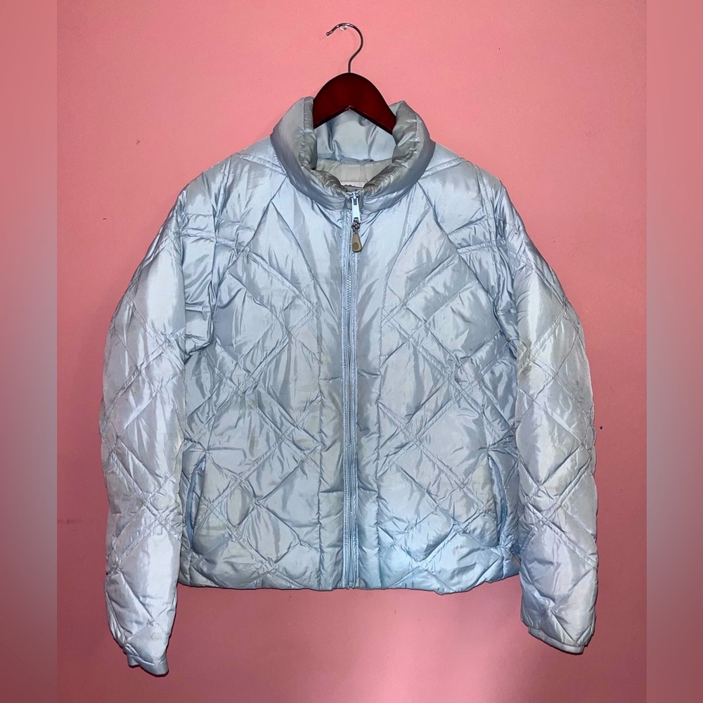 Light Blue Columbia Winter jacket/puffer